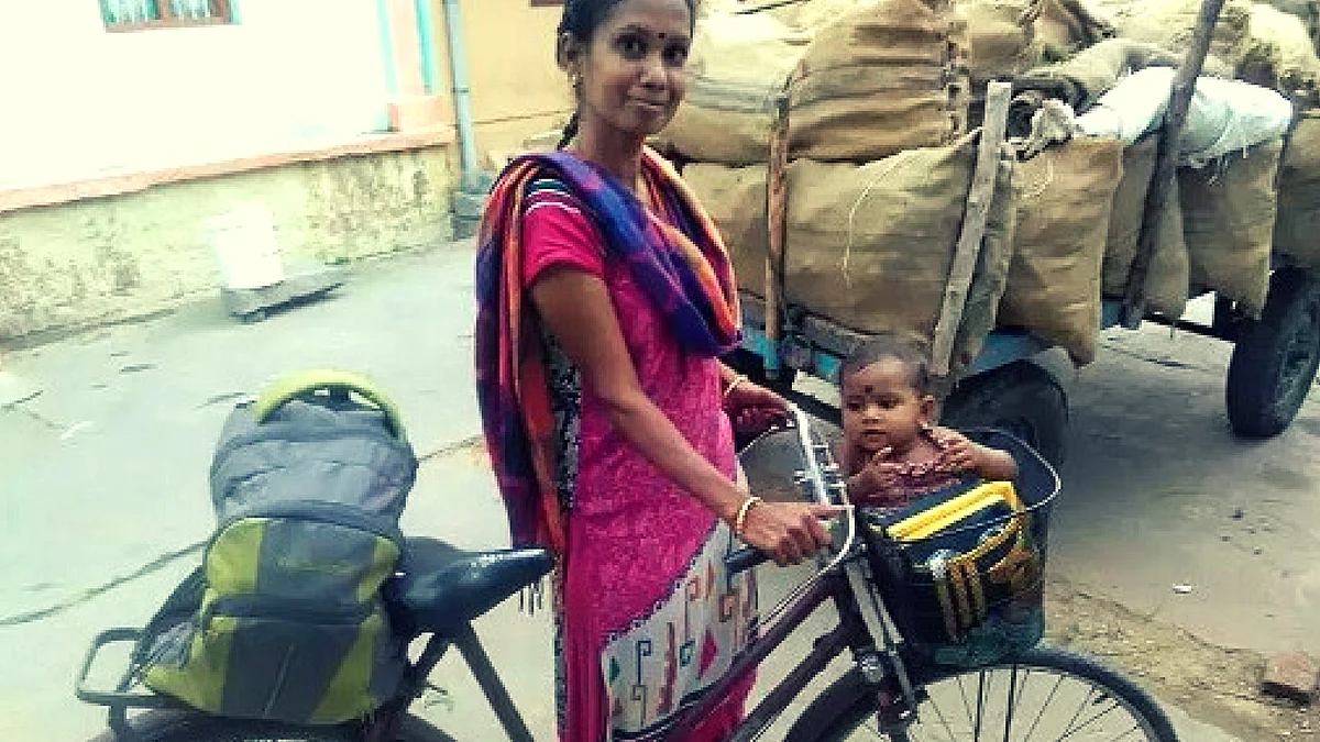 Typically, her work keeps her on the road a lot; a travelling beautician she delivers beauty at your doorstep in and around her village in Tamil Nadu.