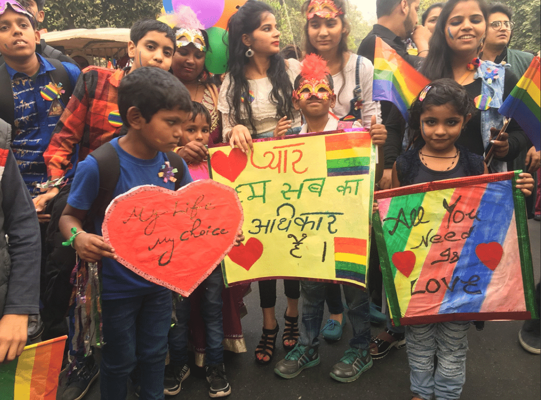 All kinds of Delhiites (and some from out of state) showed up in solidarity against homophobia and discrimination.
