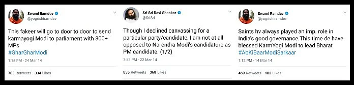Why the prime time debates over the Archbishop, but none over these spiritual gurus?