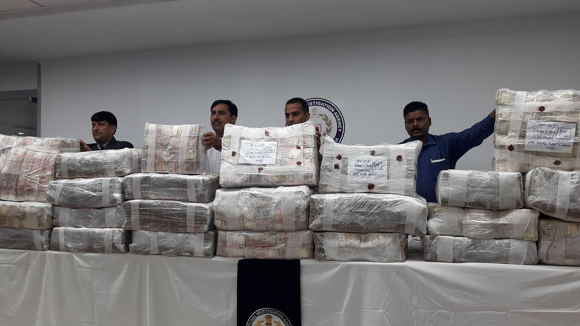 NIA seized Rs 36,34,78,500 in demonetised notes on Tuesday, 7 November.