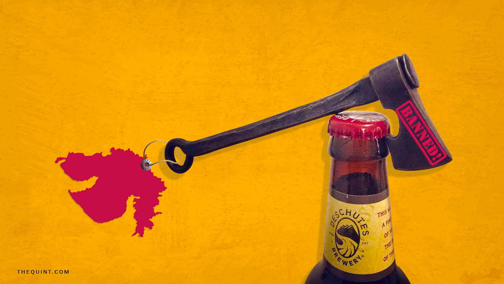 Alcohol is available in abundance, in spite of the prohibition which has been in force across Gujarat since May 1960.