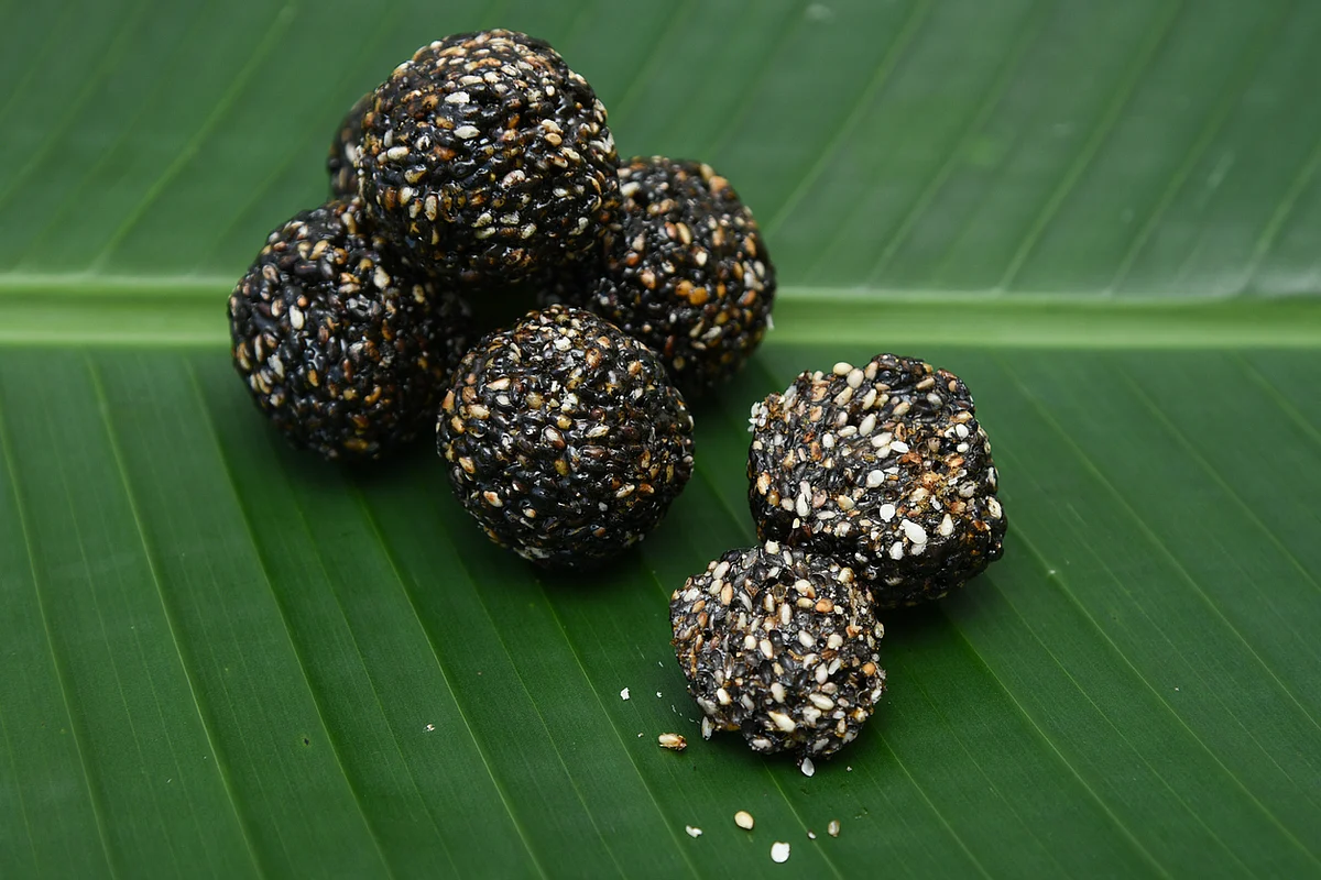 <i>Til laddoos</i> are eaten during Makar Sankranti.
