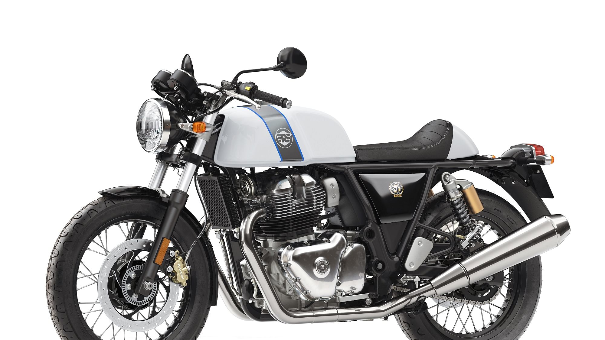 The Royal Enfield Continental GT 650 is built on the GT 535 chassis.
