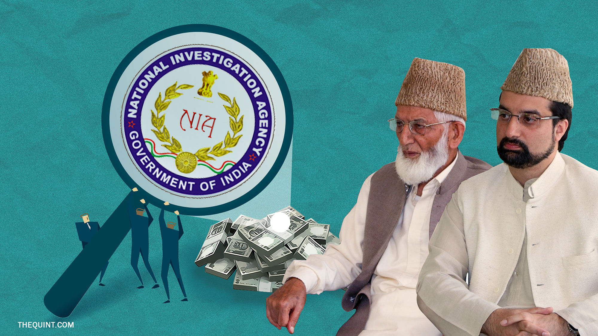Image of Hurriyat leaders linked with terror funding in the Kashmir Valley used for representational purposes.