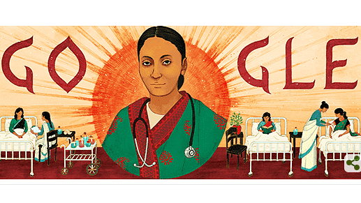 The Google Doodle honours Rukhmabai.
