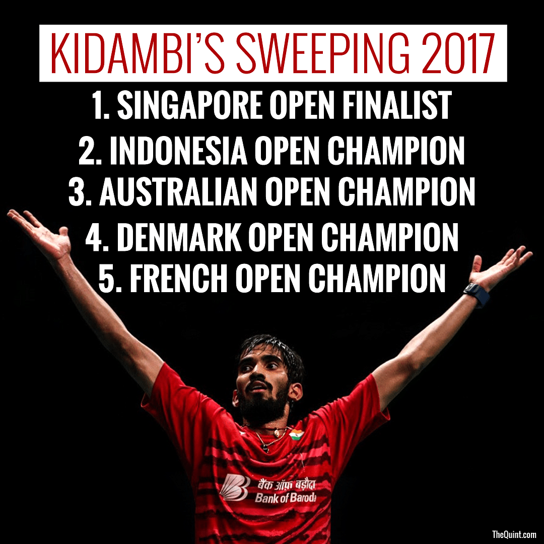  Kidambi Srikanth speaks to The Quint on his journey to the top, only a  year after being sidelined due to an injury
