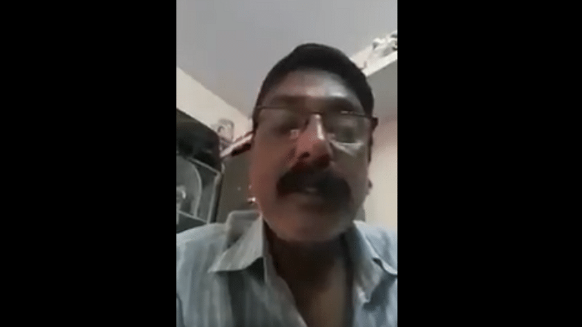 Still from Ravi Kumar’s selfie video, minutes before he committed suicide.&nbsp;