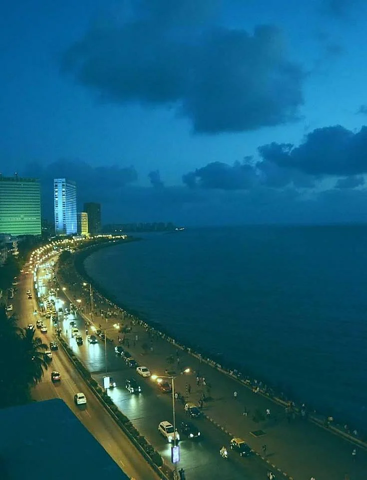 A view of the Mumbai sea. 