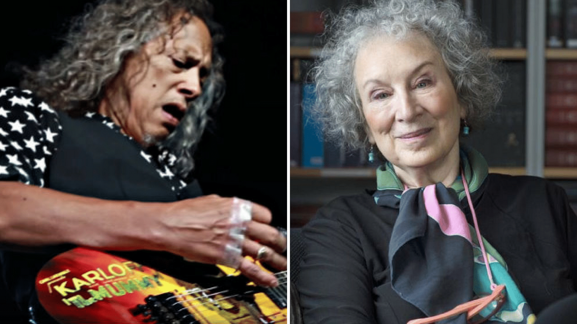 Kirk Hammett and Margaret Atwood.