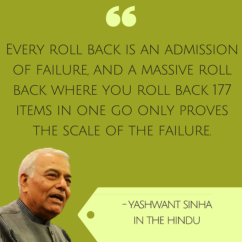 Yashwant Sinha Goes All Out: ‘Modi Like Tughlaq, Jaitley a Burden’