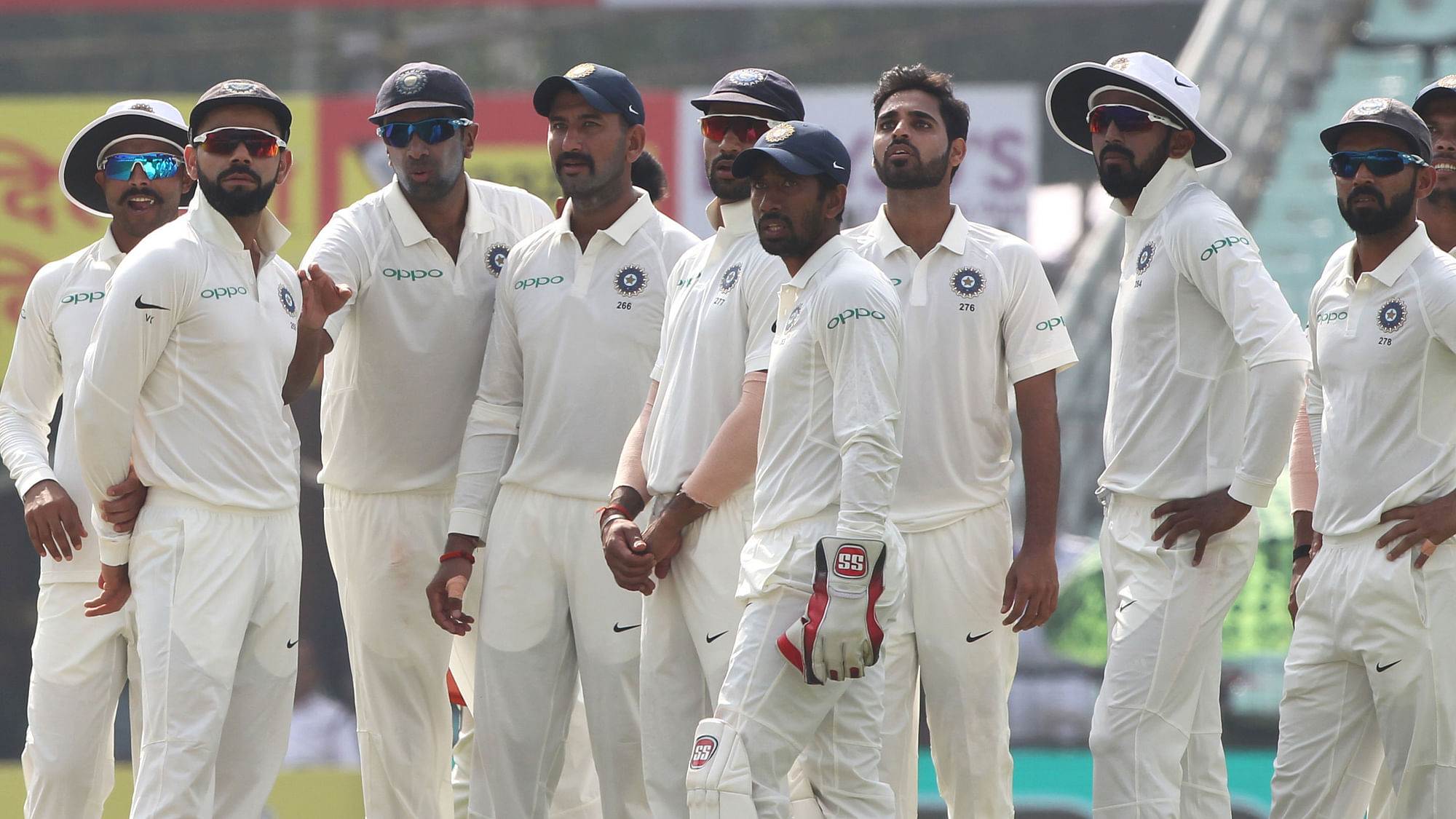 India are playing Sri Lanka in the first Test at Kolkata.