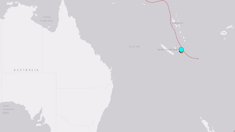 A magnitude 7 earthquake struck between the Pacific Islands on Monday.