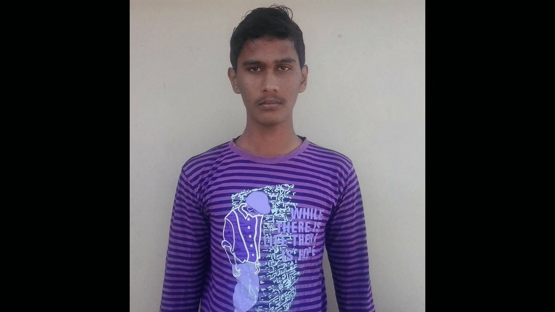 Aakash, the stalker who was arrested by the police