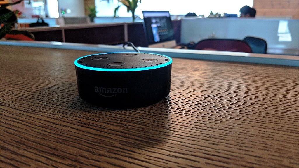 Amazon Echo Dot works in tandem with Alexa, the voice assistant.&nbsp;
