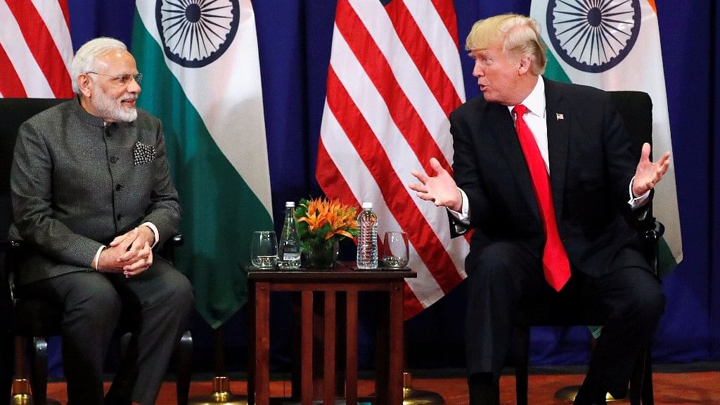 US President Donald Trump holds a bilateral meeting with India’s Prime Minister Narendra Modi alongside the ASEAN Summit in Manila, Philippines.
