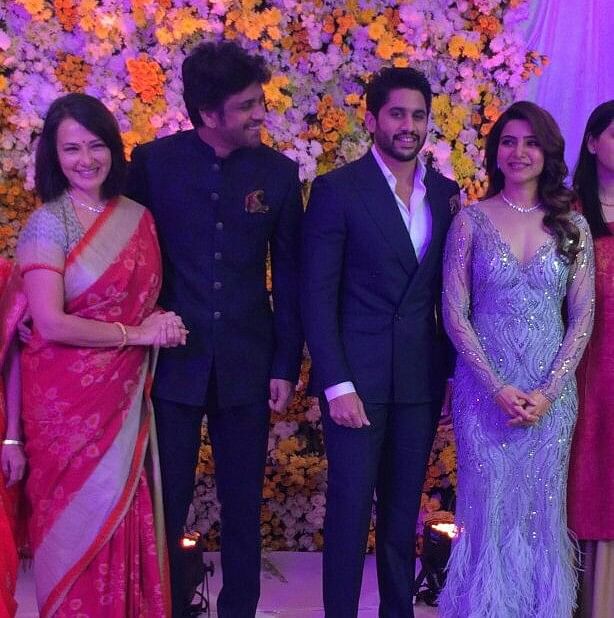 Everyone from Ram Charan Teja and SS Rajamouli to Chiranjeevi and Rana Daggubati partied with the newlyweds. 