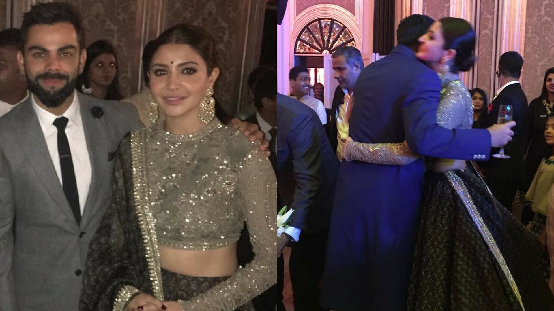 Dressed in matching colours, Virushka added chaar-chaand to the party.