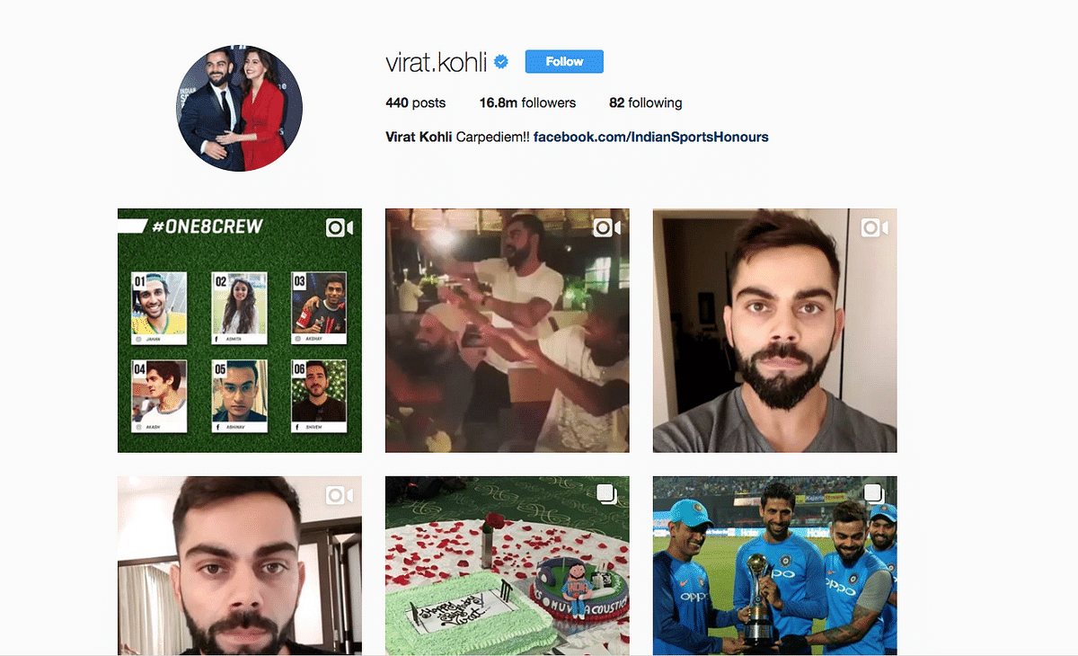 Virat Kohli's Instagram profile picture with Anushka Sharma is