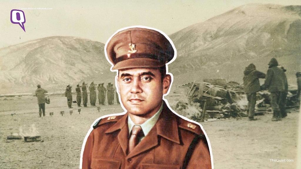 Major Shaitan Singh, crawled from trench to trench, personally motivating his men under withering fire even though he was himself wounded.