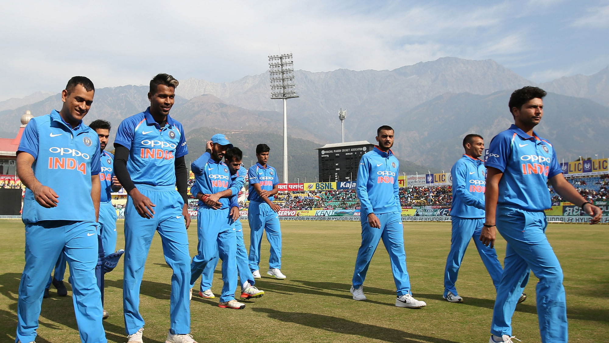 India lost by 7 wickets in the first ODI at Dharamshala.