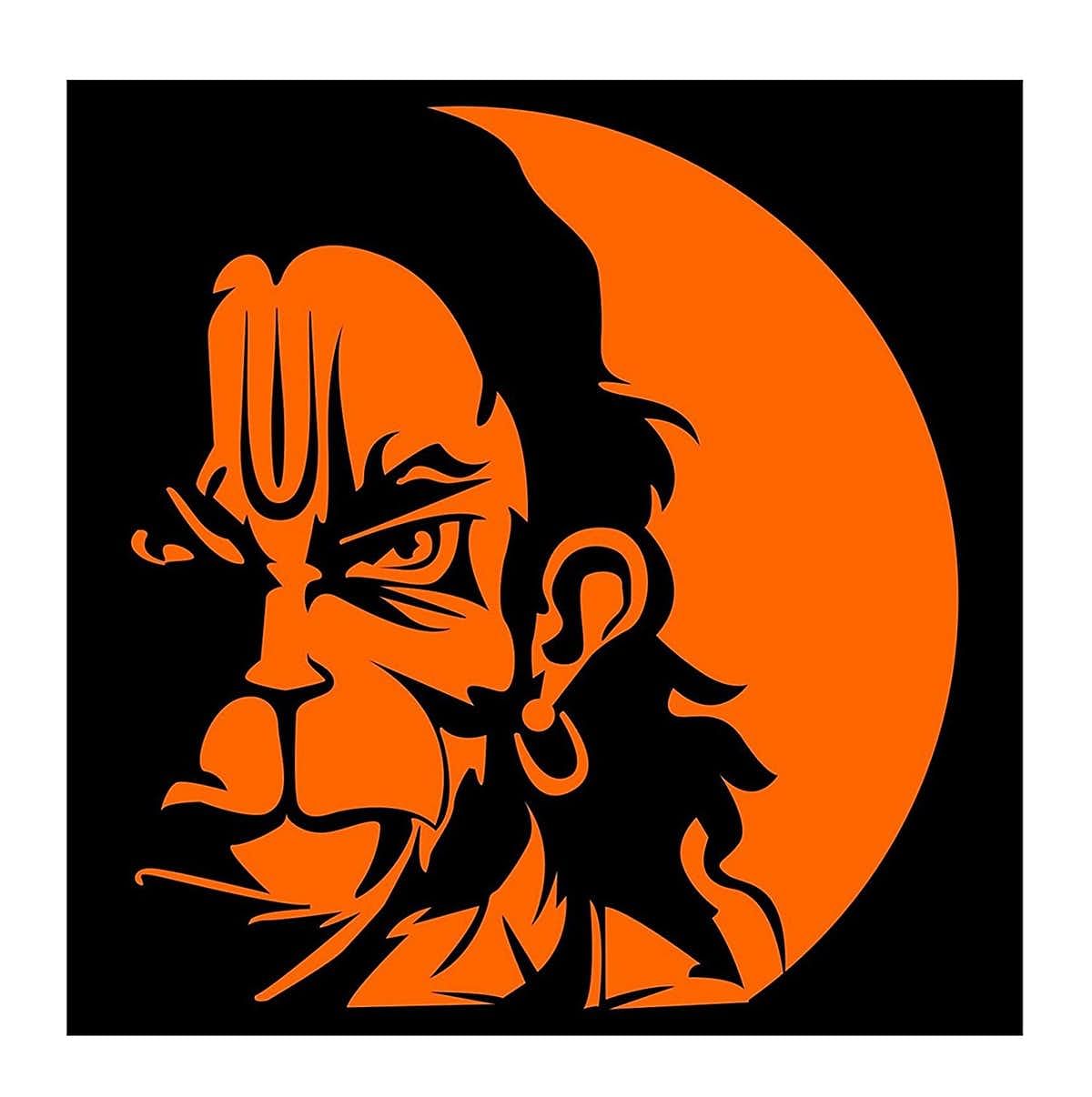Angry Hanuman iPhone Black And White Wallpapers - Wallpaper Cave