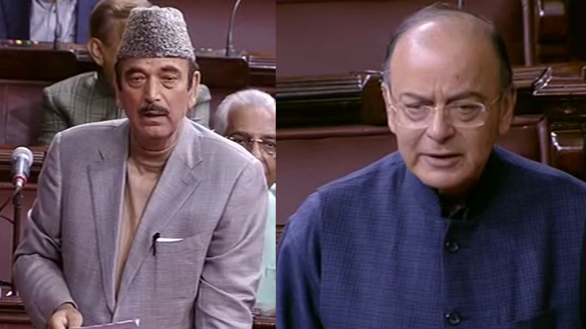 Finance Minister Arun Jaitley and Congress&nbsp; leader Ghulam Nabi Azad&nbsp; issued clarifications in the Rajya Sabha over remarks made against each other during the Gujarat polls.