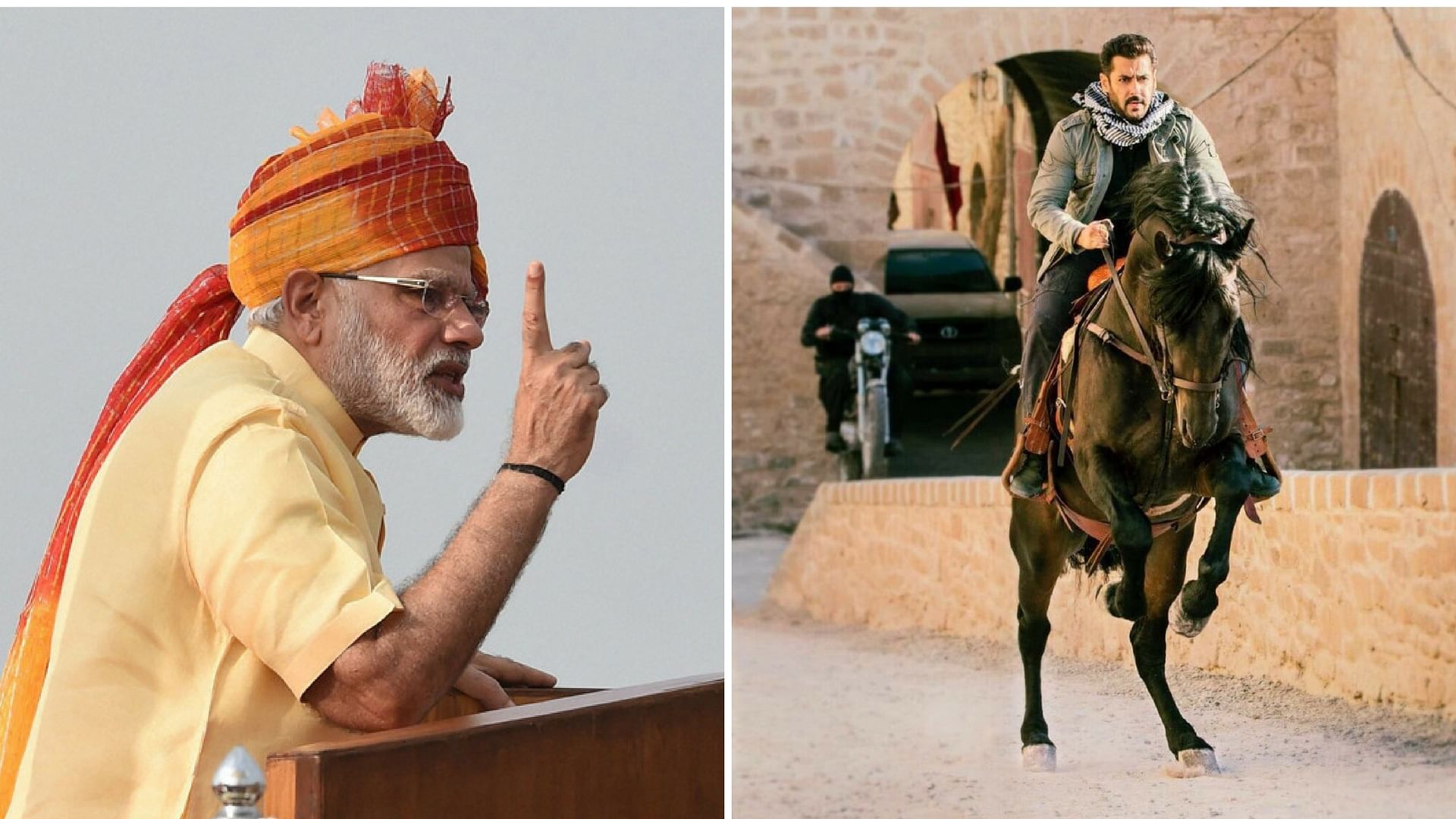 PM Narendra Modi and Salman Khan.&nbsp;