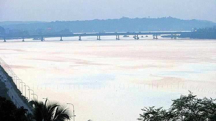 <p>Mahadayi/Mandovi Bridge in Ribandar</p>