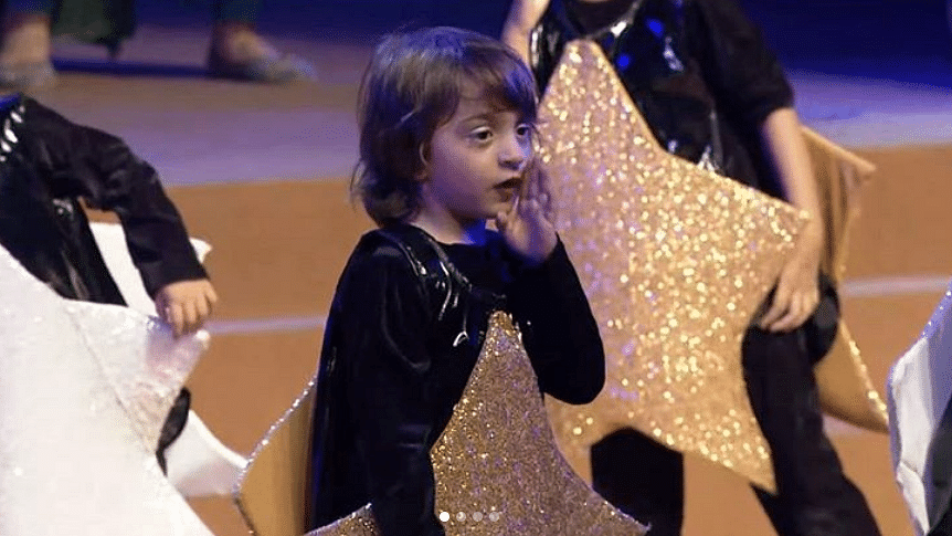 AbRam performs on the annual day function of his school.&nbsp;