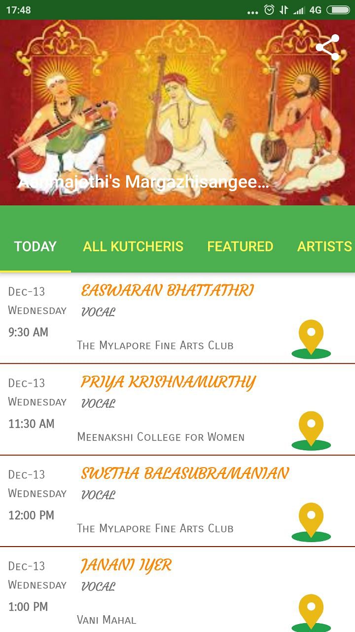 These are the apps you need to check out to to be up-to-date and do sabha hopping this Margazhi music season.