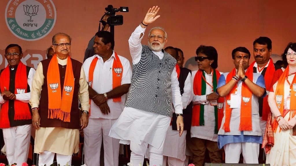 File image of PM Narendra Modi at an election rally.