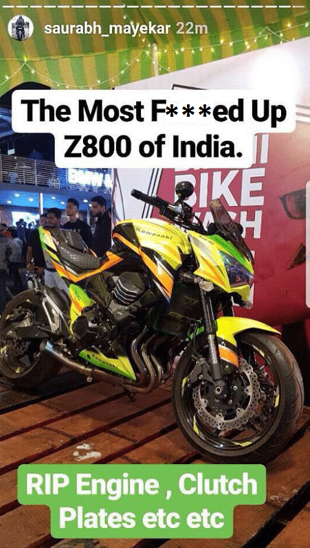 Bikers beat up a Vlogger for criticising the treatment meted out to a customised Kawasaki Z800 at India Bike Week.