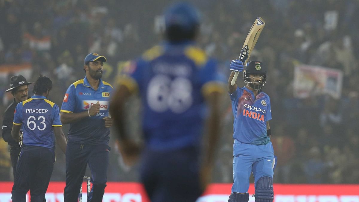 India beat Sri Lanka by 93 runs in the first T20 in Cuttack.