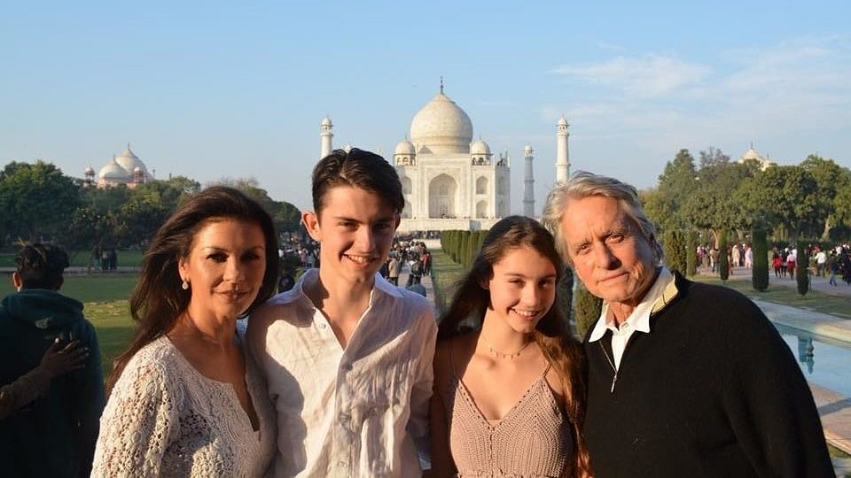 Catherine Zeta-Jones posts a new video with Michael Douglas from Goa:  'India, we love you!