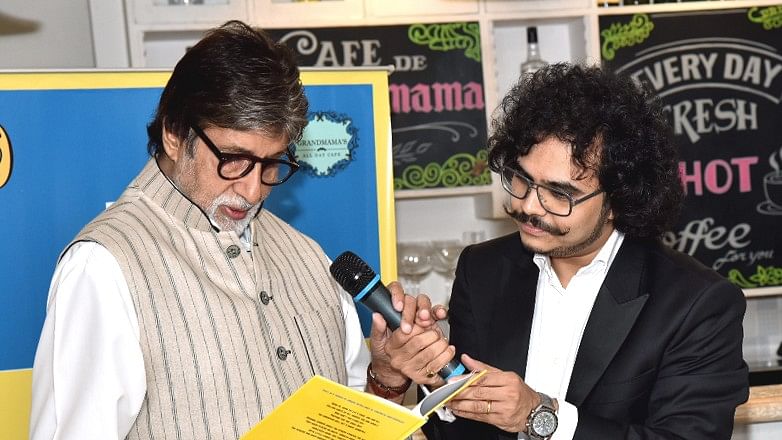Amitabh Bachchan reads out a limerick from Raja Sen’s book.