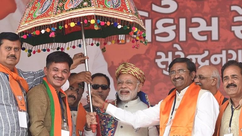 Narendra Modi addressed multiple BJP rallies in Gujarat on 3 December.