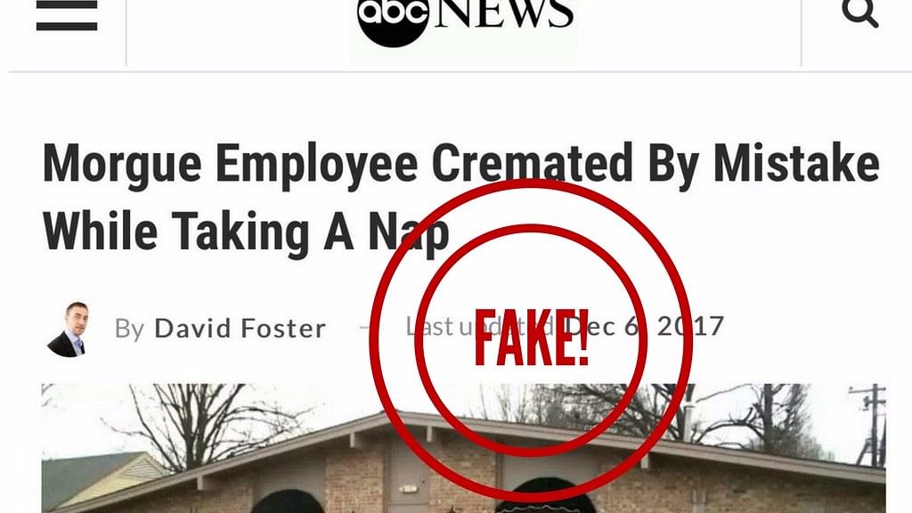The fake ABC news screenshot