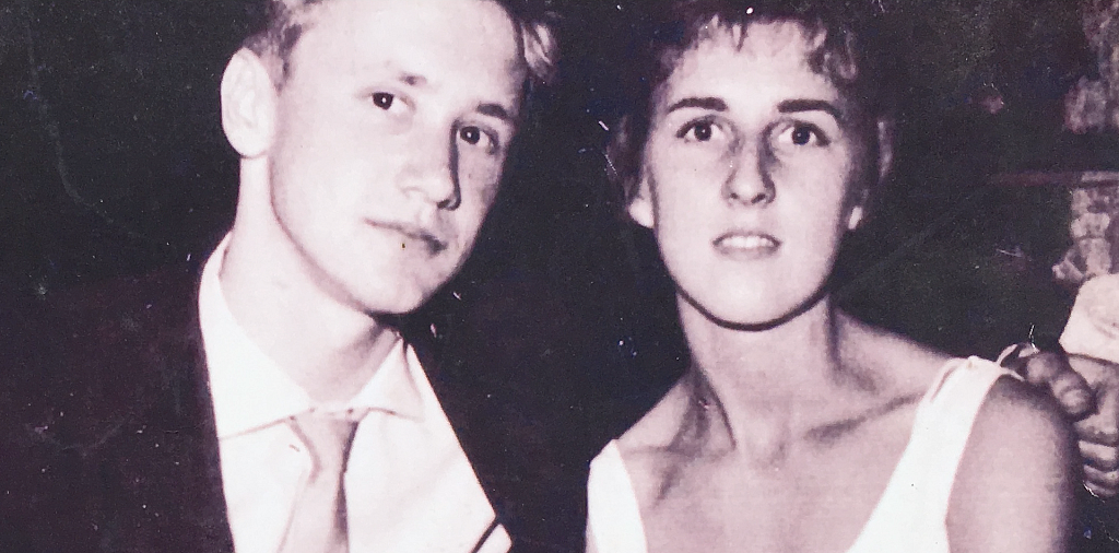 A young Bob and Jean out on a date.