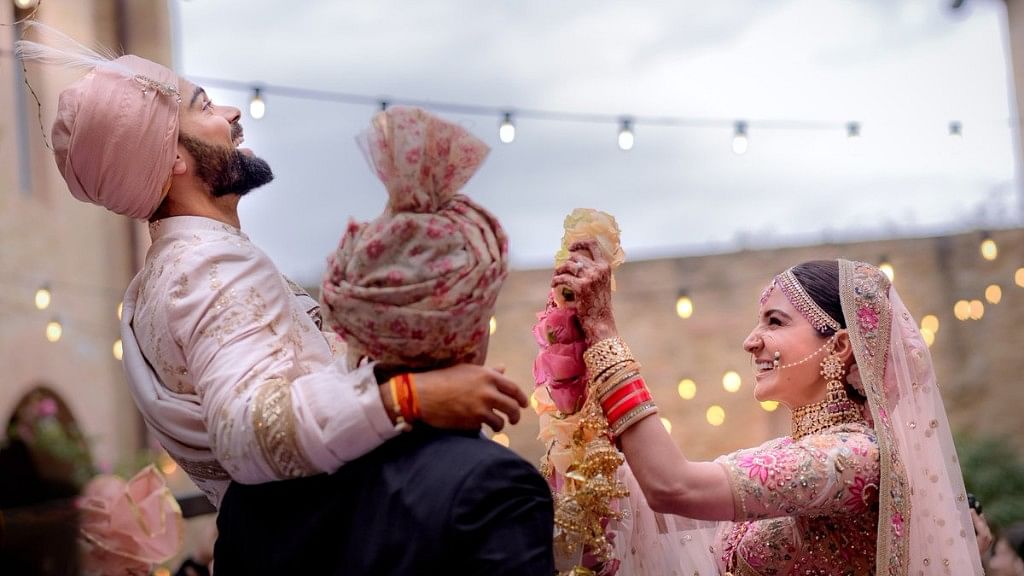 Virat and Anushka are married at last.