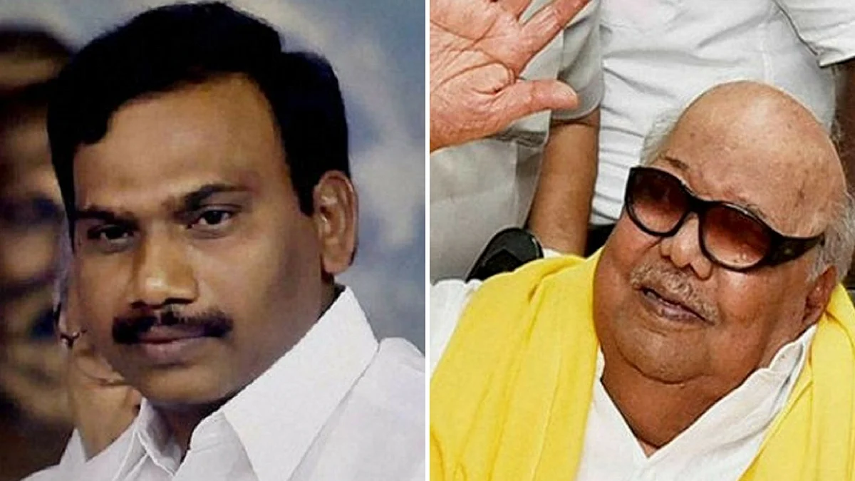 A Raja and Karunanidhi