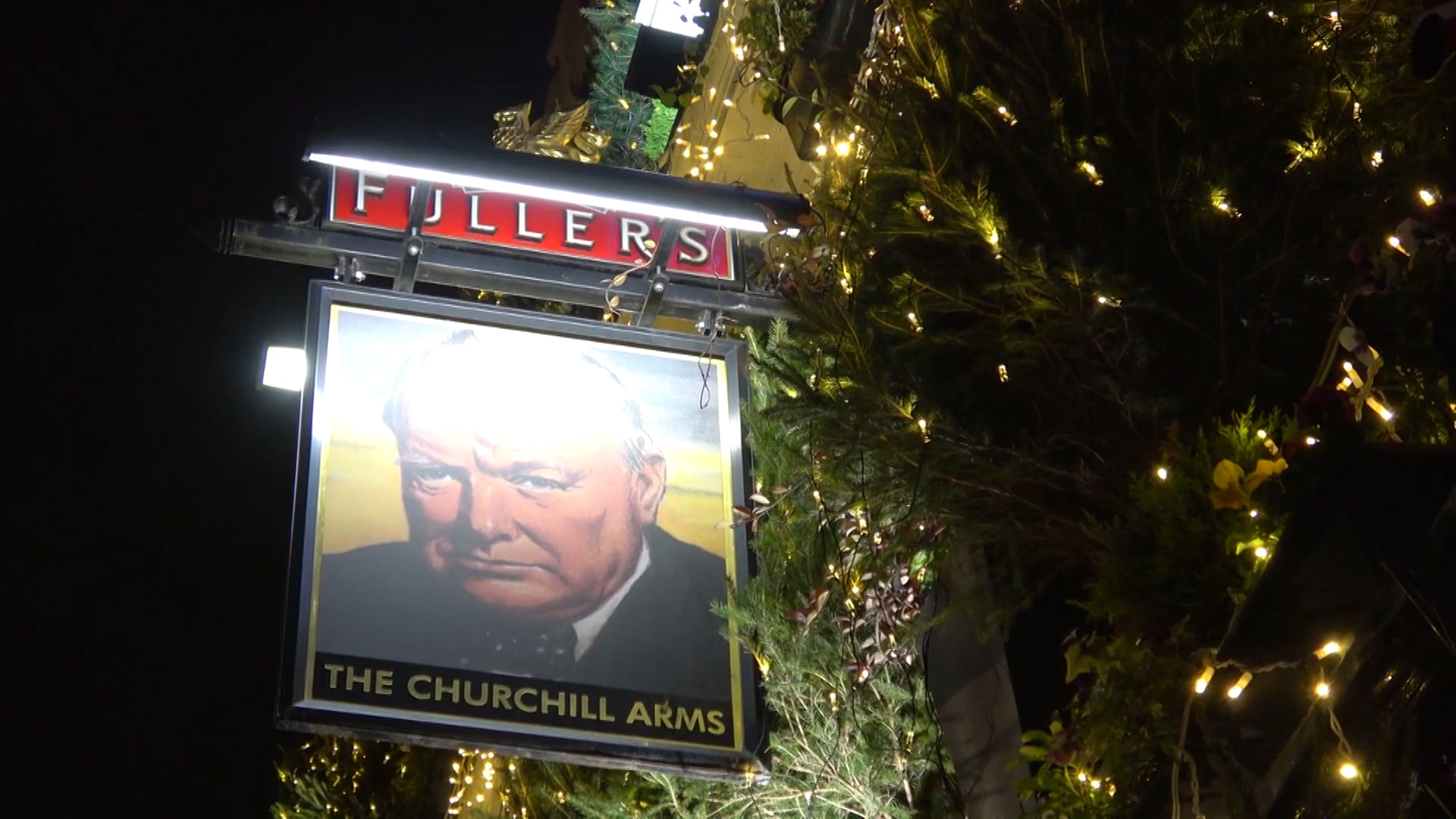 Britain’s ‘most festive pub’ decorated with 100 trees for Christmas.
