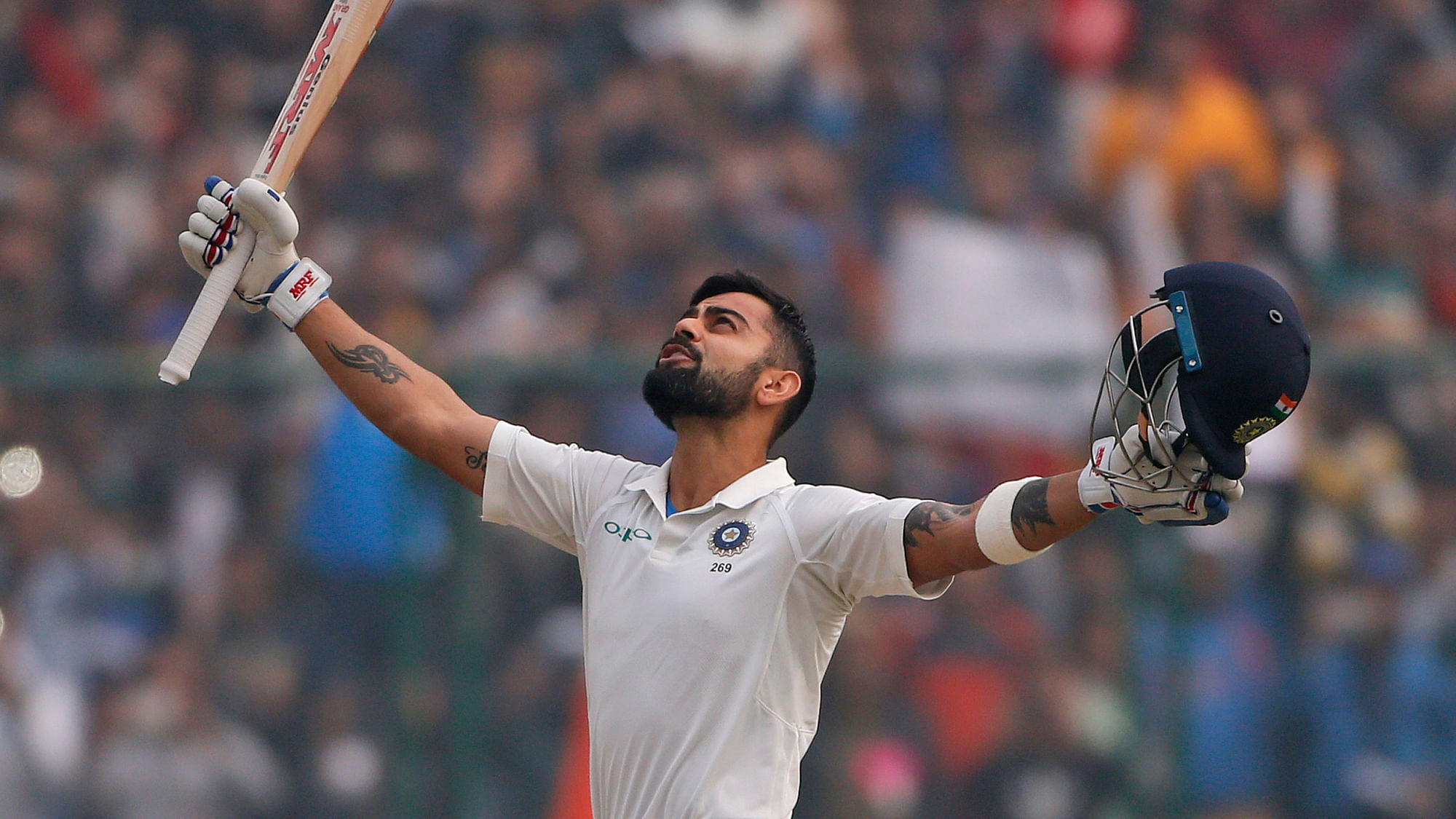 Virat Kohli set the record for most double centuries scored by a Test captain.&nbsp;