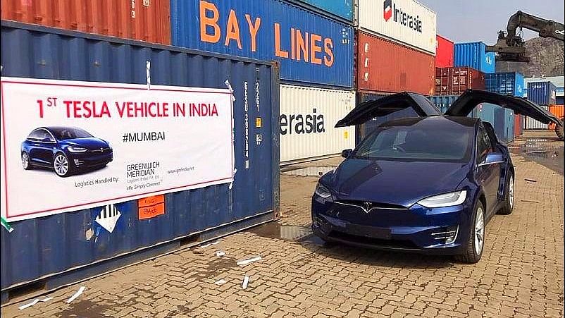 This is probably the first Tesla Model X to be imported to India.&nbsp;