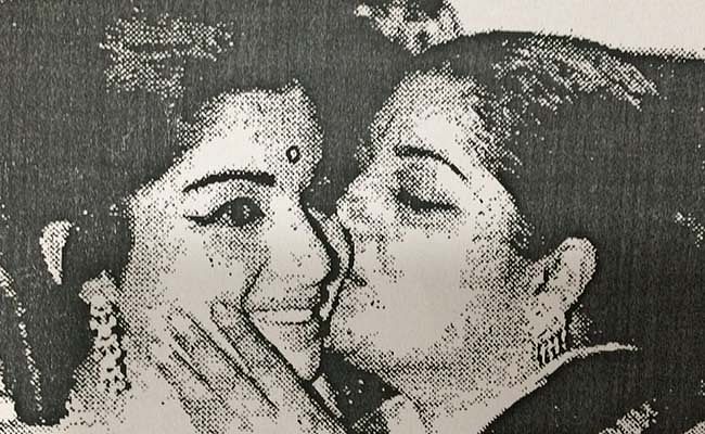 Jayalalithaa and her mother, Vedhya, who later changed her name to Sandhya for movies.