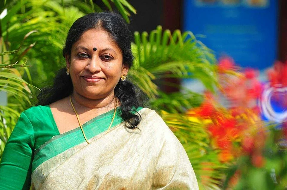 <p>File picture of Malayali feminist writer KR Meera.</p>