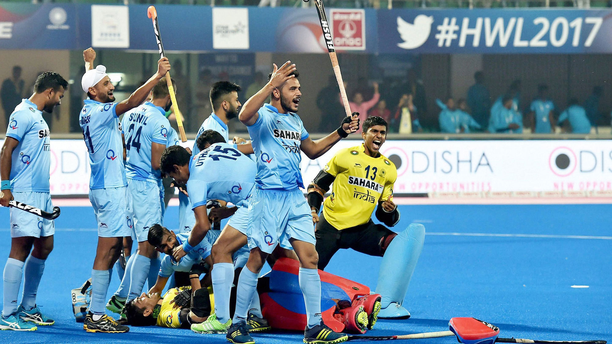 India defeated Belgium 3-2 in the quarter-finals of the Hockey World League Final.