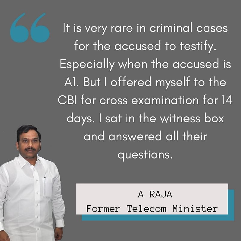 A Raja had a lot to say in his first interview after being acquitted in the 2G spectrum scam.