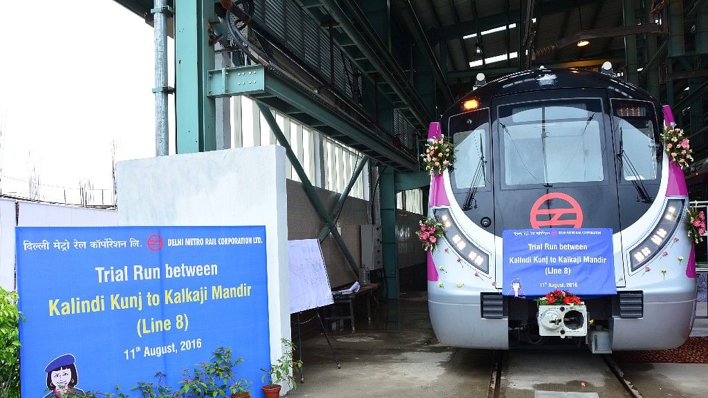 The new Magenta Line will  connect Kalkaji in south Delhi to Noida.