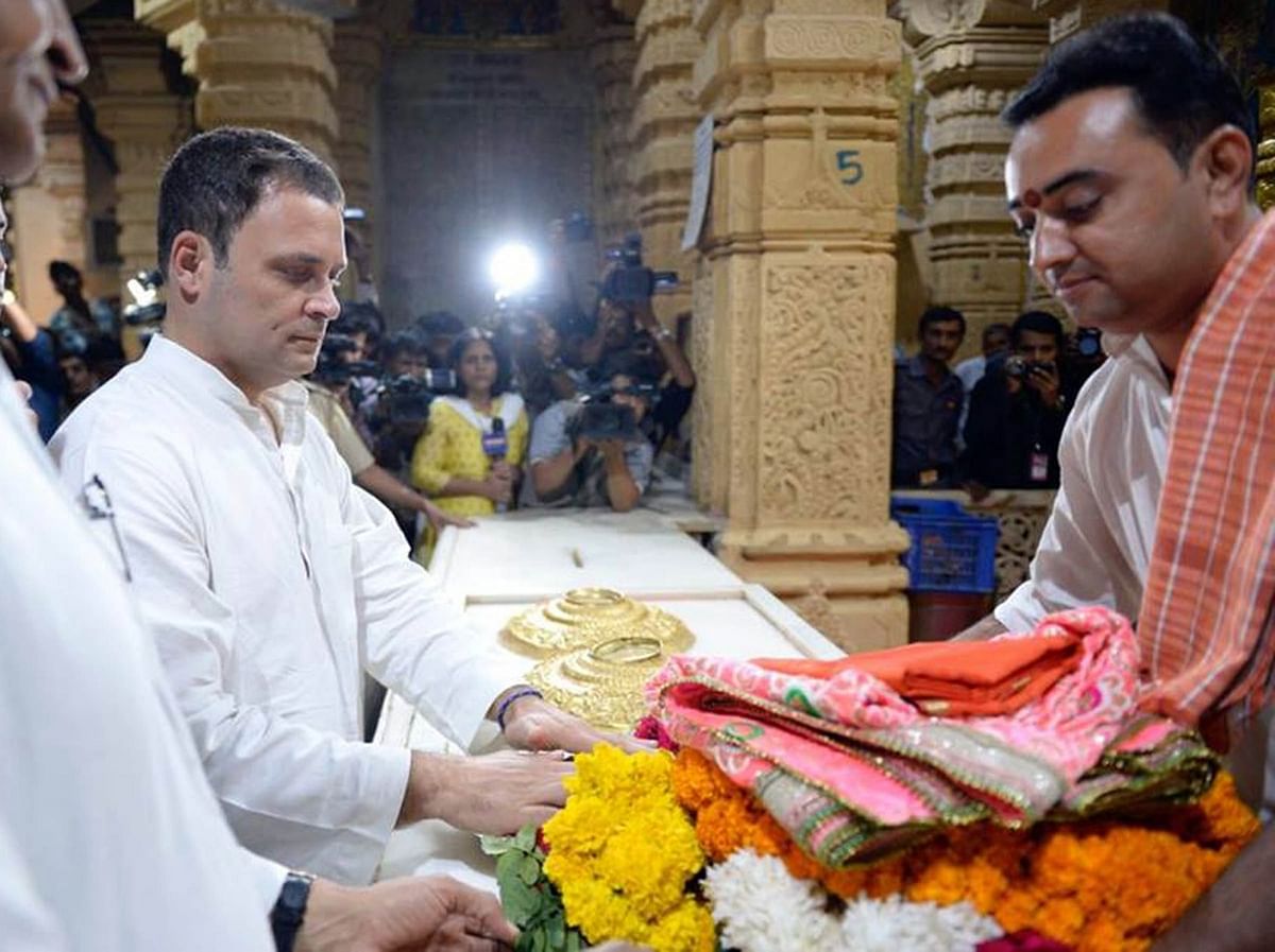 Targeting Rahul Gandhi for visiting the Somnath Temple reflects BJP’s insecurities with respect to hindu vote bank.