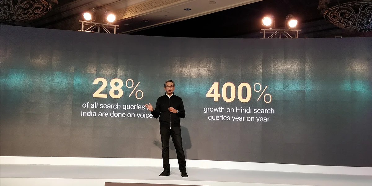 Rajan and Co are excited about the voice search potential in India. 